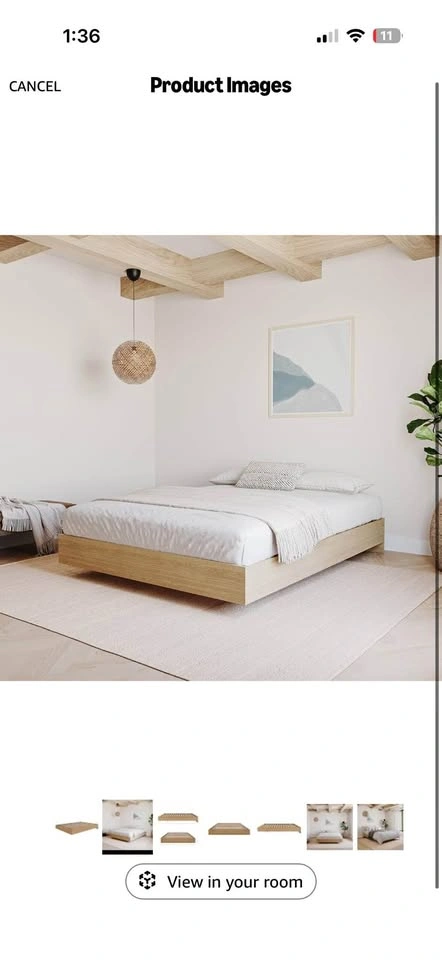Nexera floating bed frame (full)
