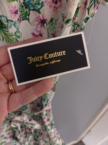 Juicy Couture Frilly Pink & Green Wrap Dress - photo 4