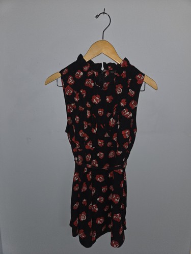 Maternity Sleeveless Red Rose Blouse