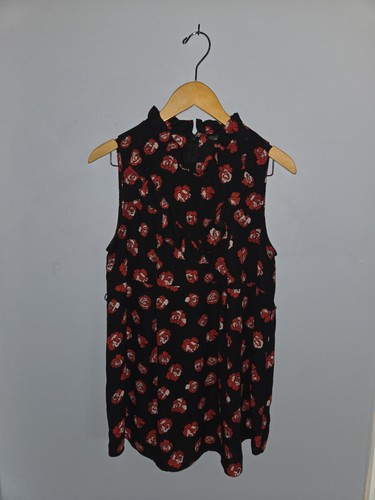 Maternity Sleeveless Red Rose Blouse - photo 3