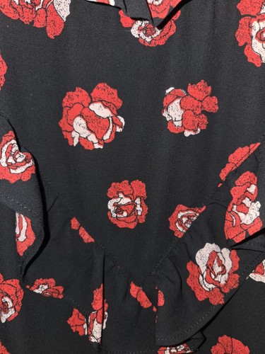 Maternity Sleeveless Red Rose Blouse - photo 4