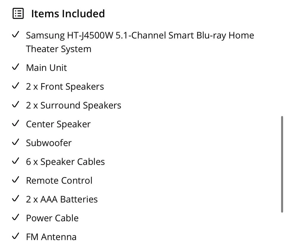 Samsung HT-J4500 Home Theater System - photo 5