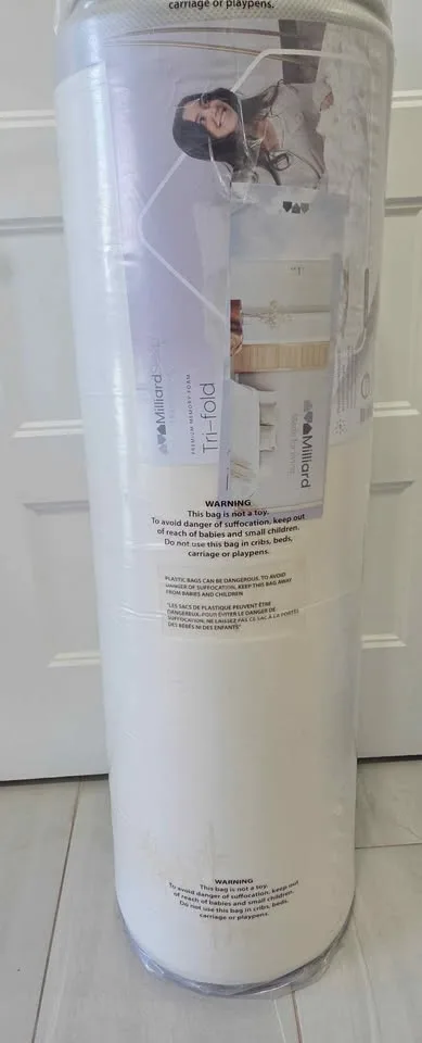 Milliard 6" Twin Portable Foldable Mattress BRAND NEW image indicator(7)