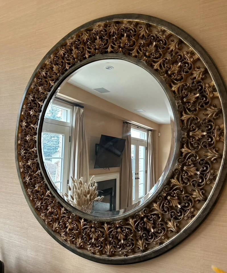 Ethan Allen Round Florentine Mirror - photo 2