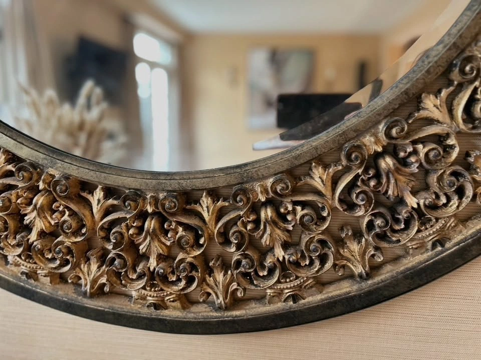 Ethan Allen Round Florentine Mirror - photo 3
