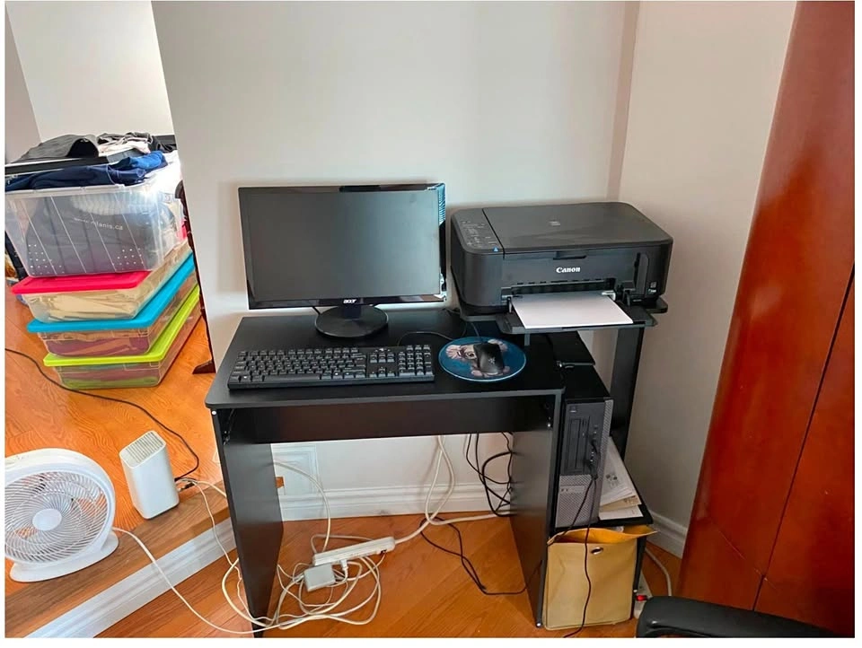 Computer Stand with Printer Holder