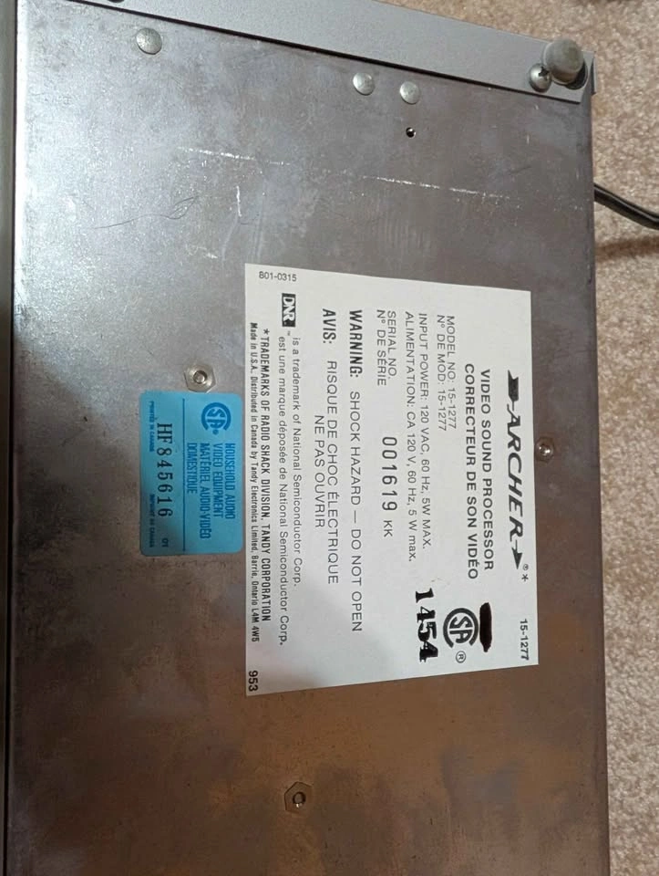 Archer Video Sound Processor - photo 4