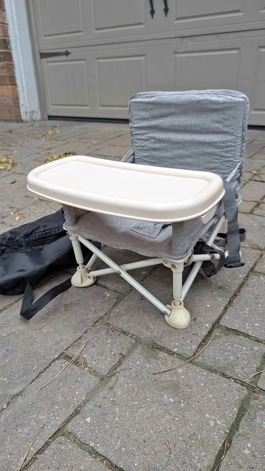 Portable Folding Booster Seat with Tray