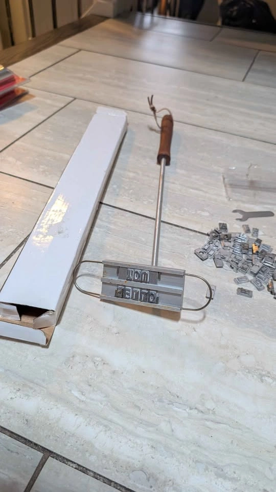 Customizable BBQ Branding Iron Kit w/ Letters - photo 2