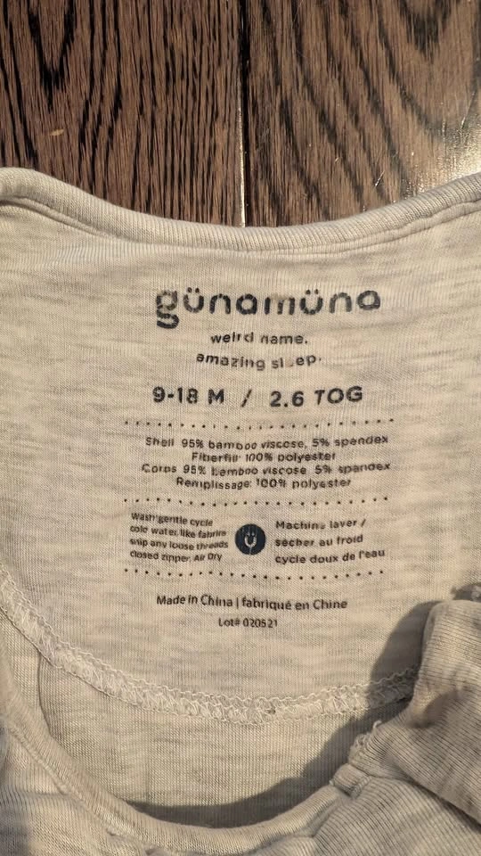 Günamüna Sleep Sacks 9-18M 2.6 TOG - photo 4