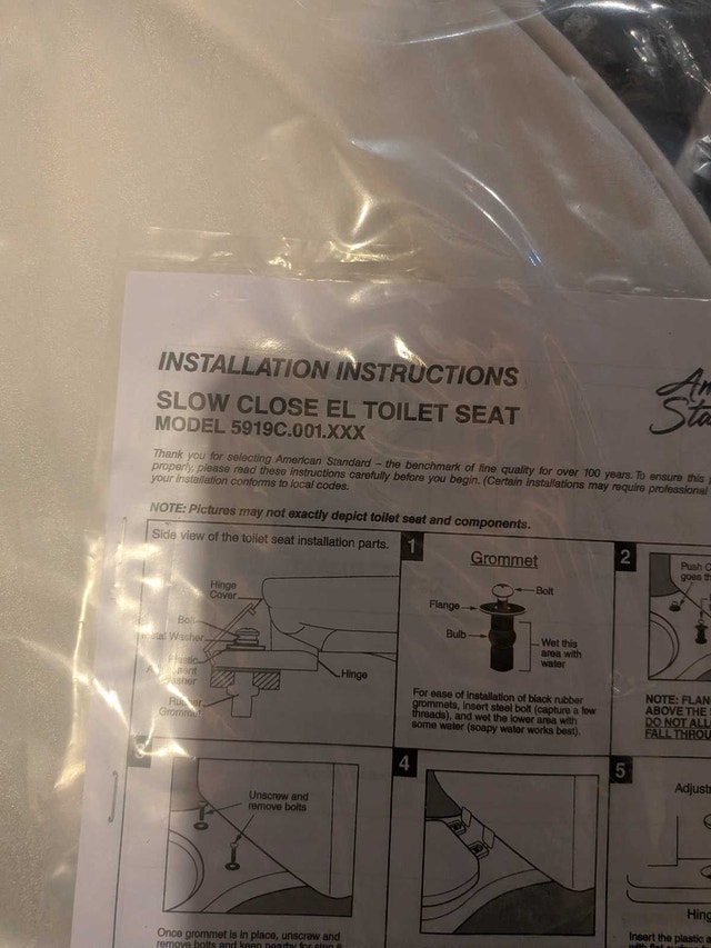 American Standard Slow Close Toilet Seat