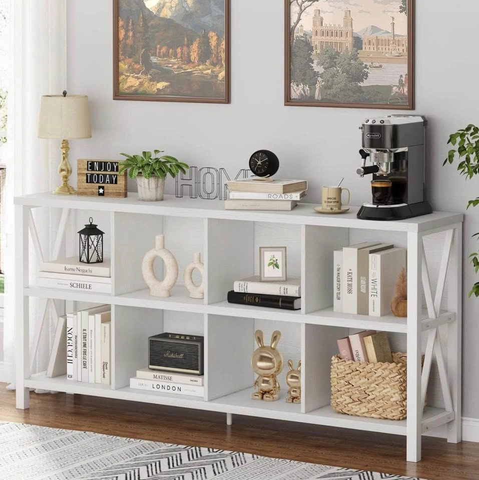 Brand New Rustic 8 Cube TV Console / Storage Organizer - photo 2