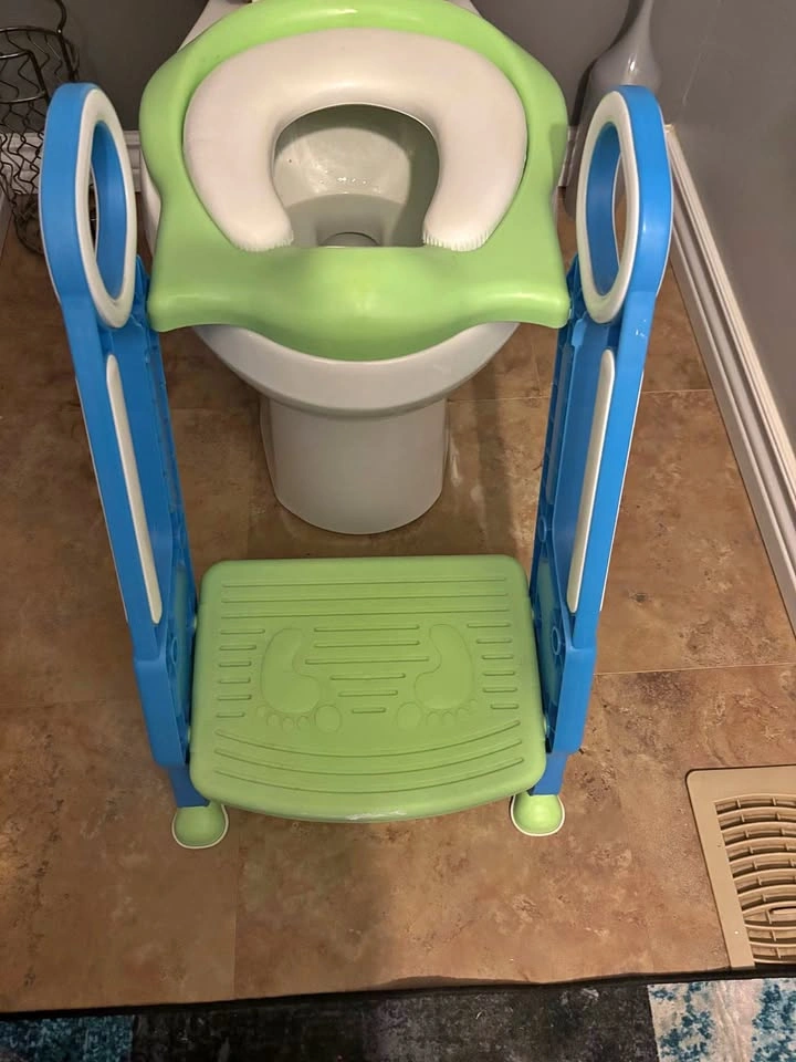 Adjustable Baby Toddler Potty Training Seat with Ladder