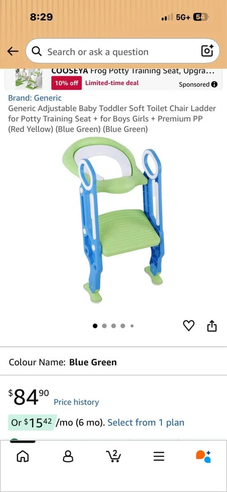 Adjustable Baby Toddler Potty Training Seat with Ladder - photo 4