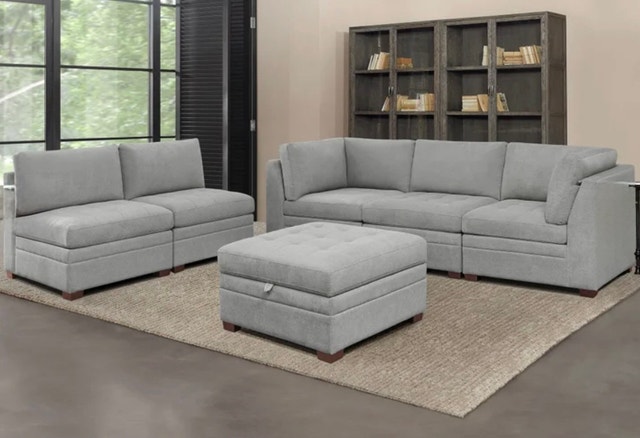 Costco Grey Modular Sectional Couch - photo 3