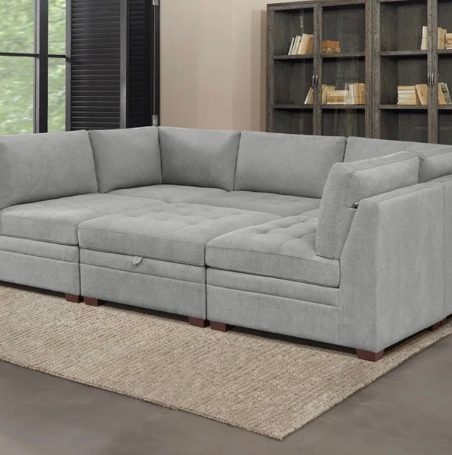Costco Grey Modular Sectional Couch - photo 4