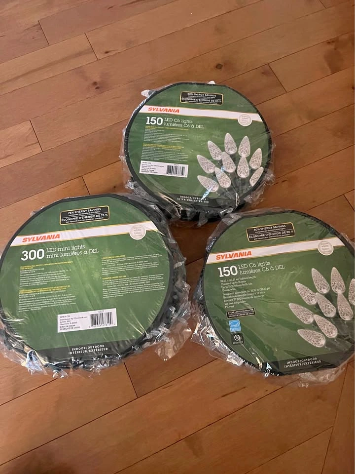 3 x Sylvania LED Indoor/Outdoor Christmas Lights