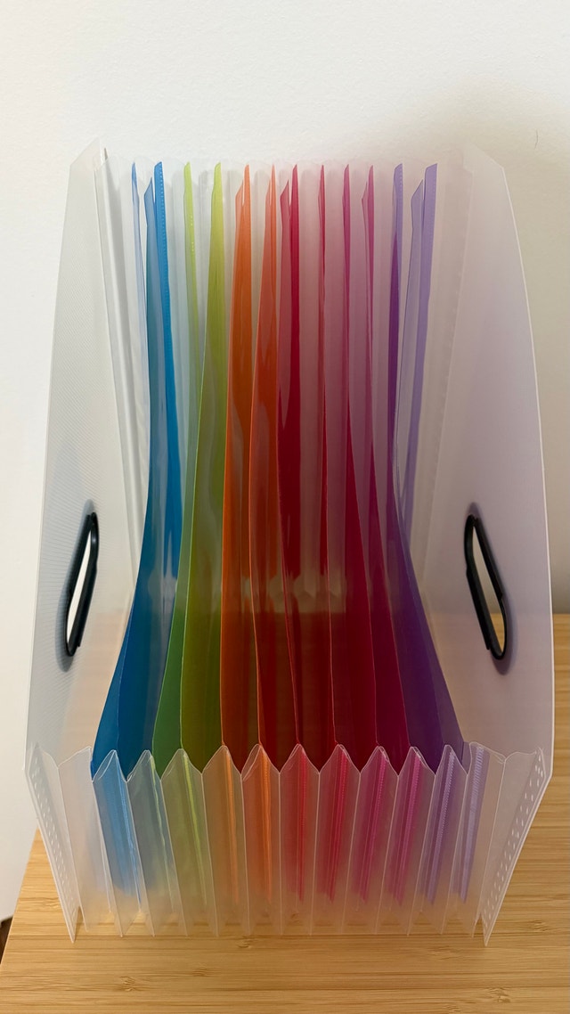 Rainbow Expanding File Folder