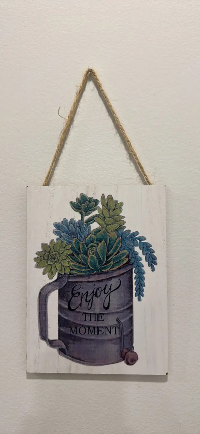 Decorative Wall Hanging Succulent Signs
