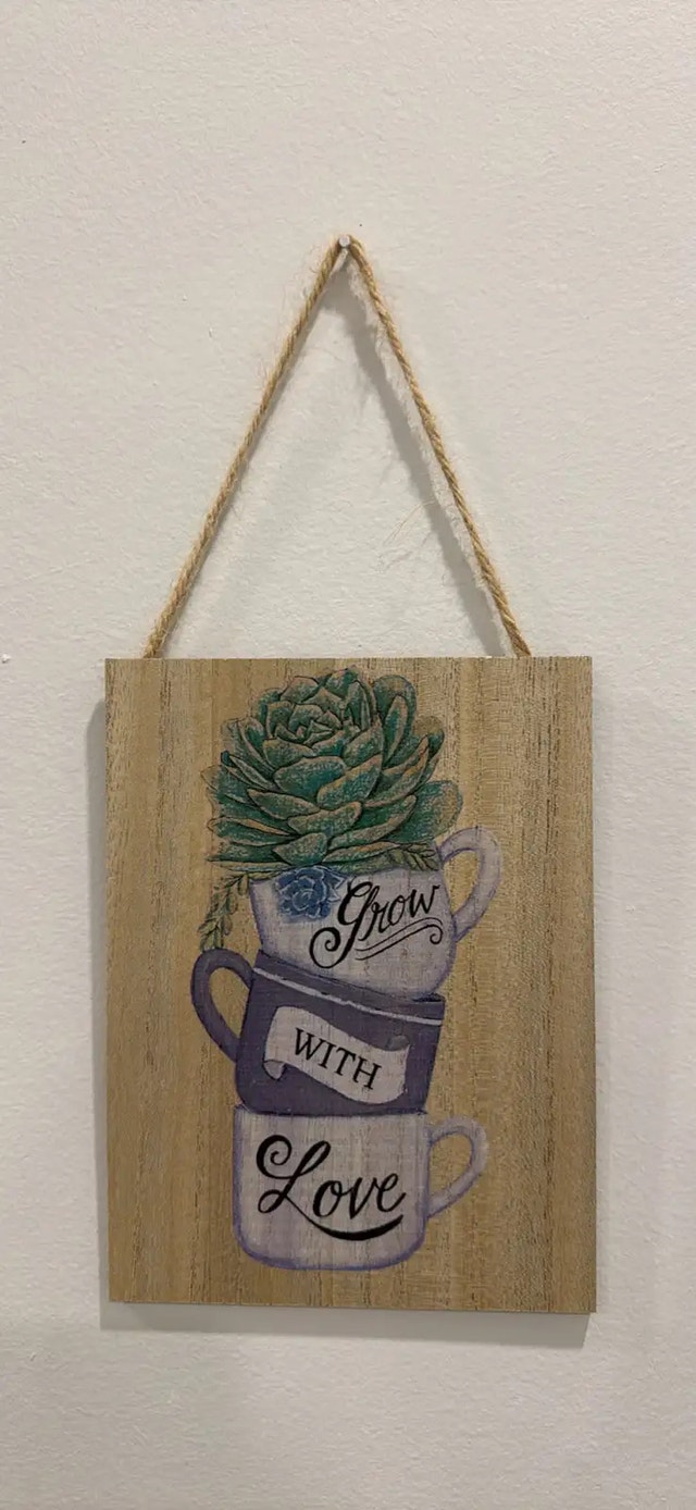 Decorative Wall Hanging Succulent Signs - photo 2