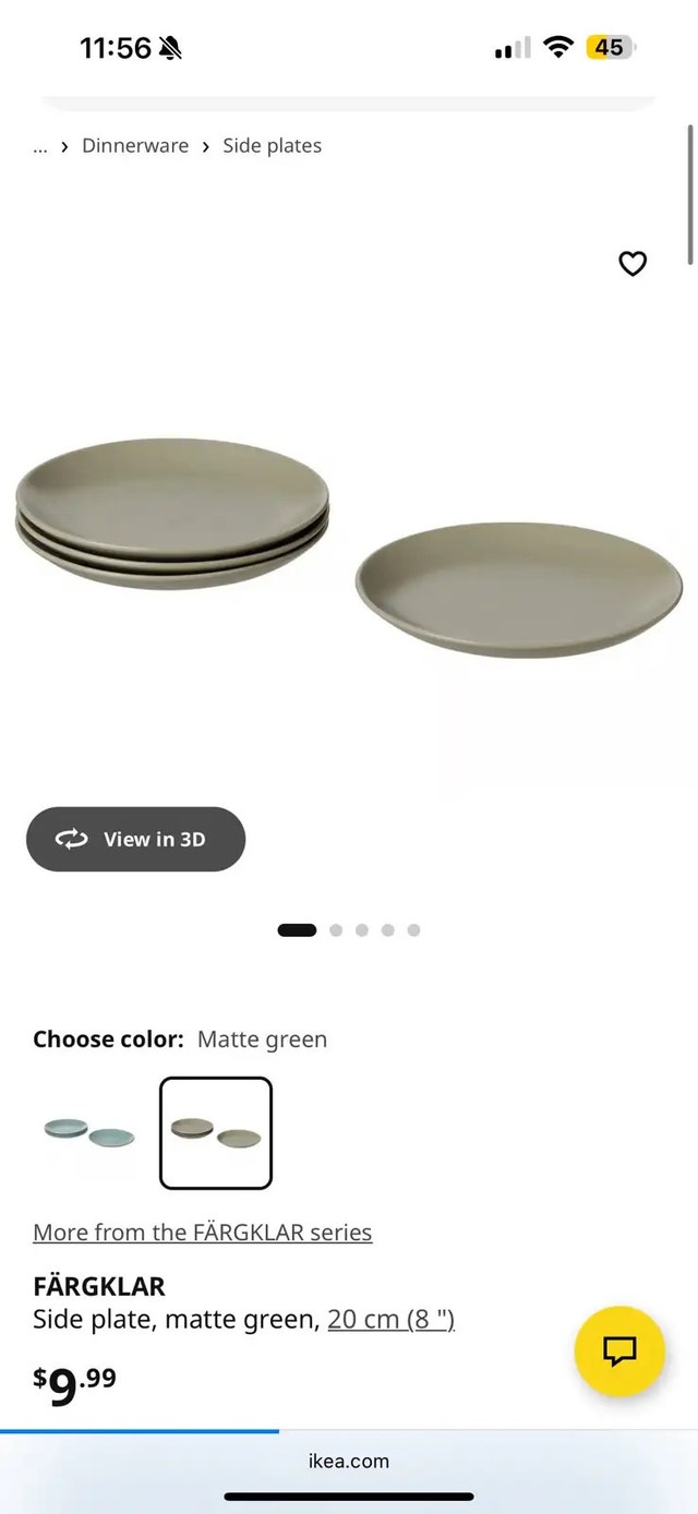 IKEA FÄRGKLAR Side Plates - photo 4