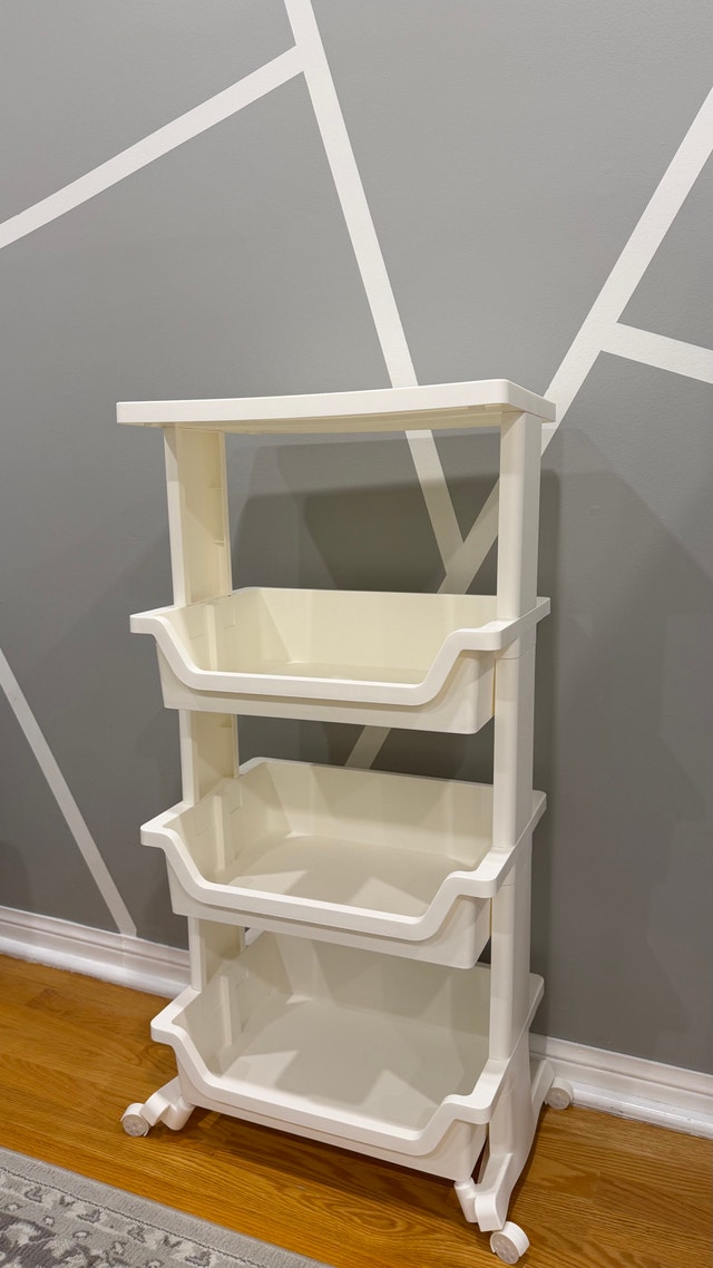 Rolling Plastic Storage Cart