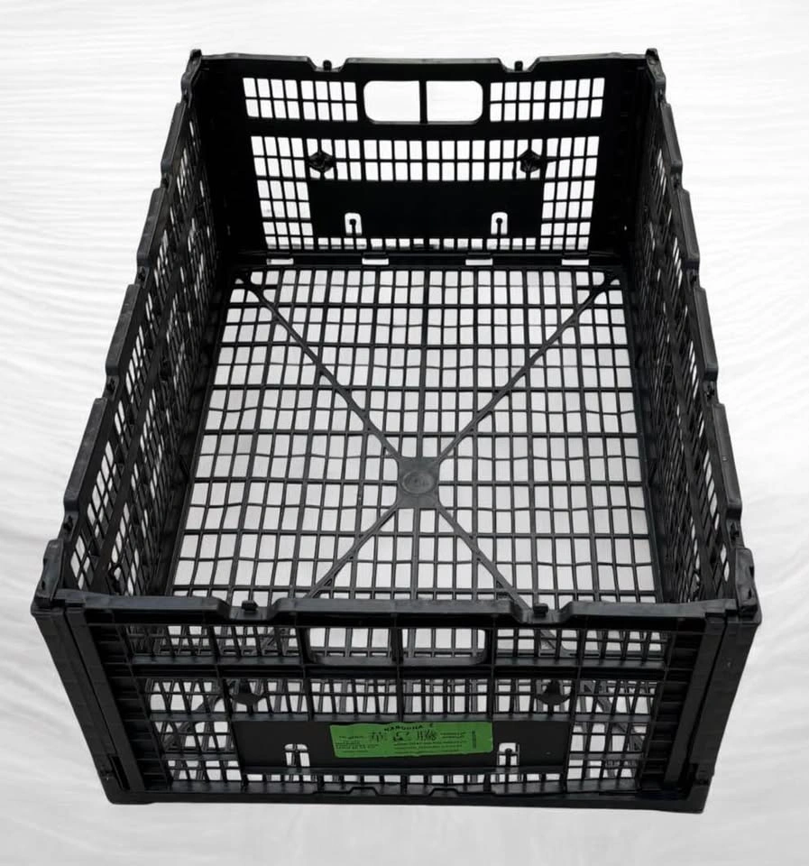 Black Plastic Folding Crate - photo 4