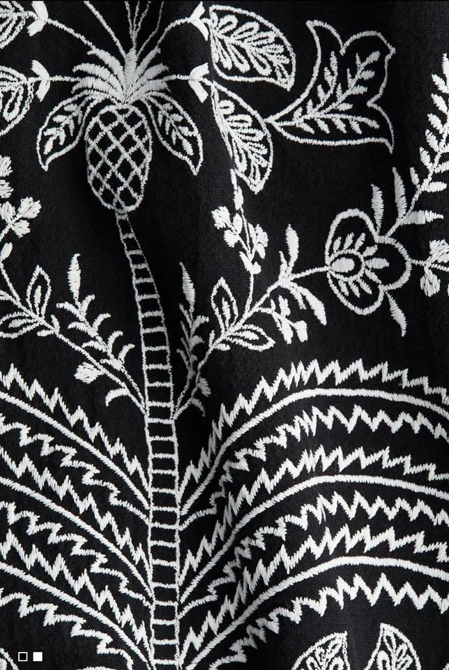 Cotton Embroidered H&M Dress - photo 2