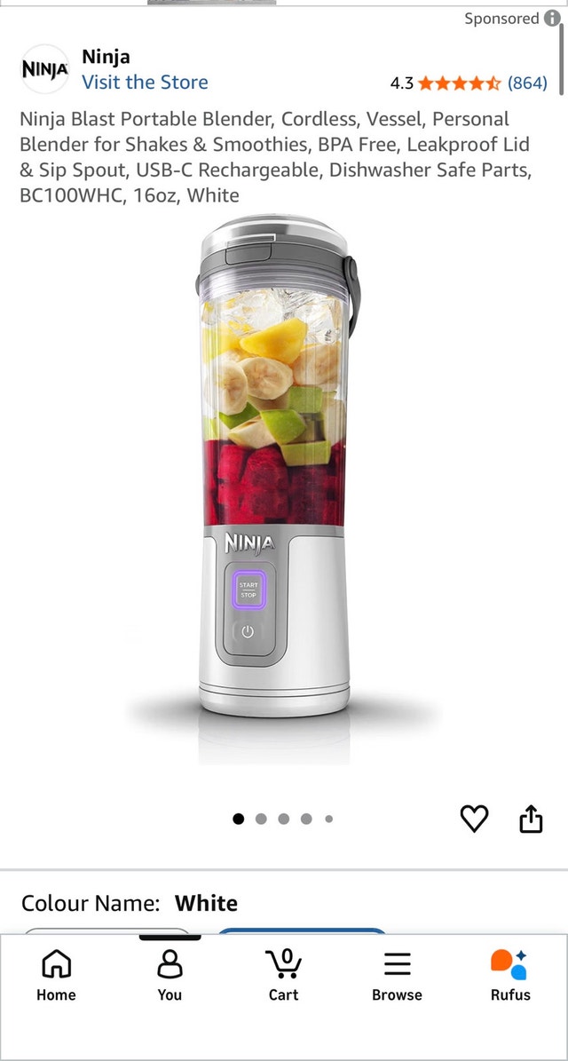 Ninja Blast Portable Blender 16 Oz - photo 3
