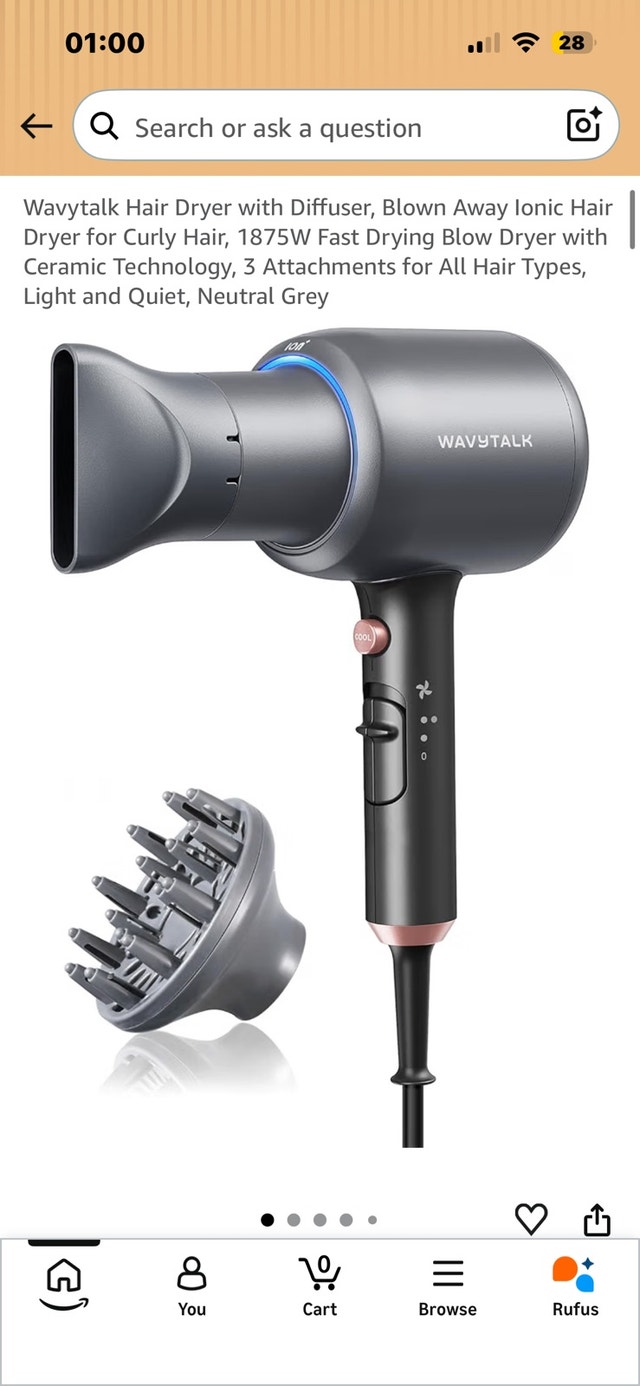 Wavytalk Hair Dryer with Diffuser - photo 3