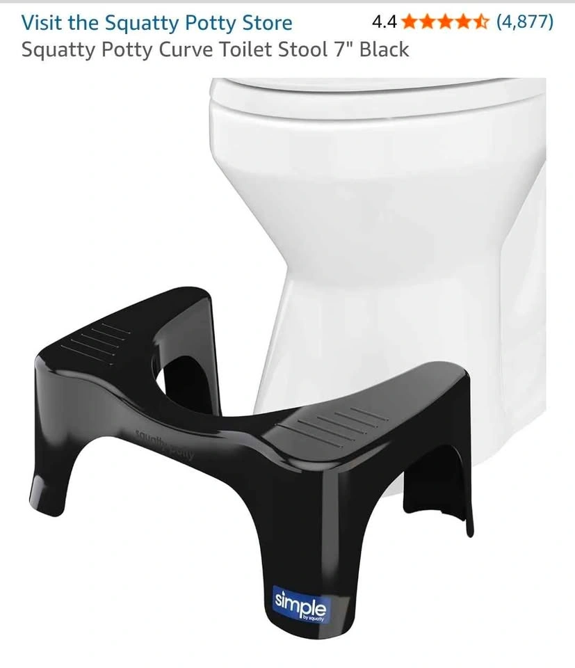 Squatty Potty Curve Toilet Stool 7" Black - photo 3