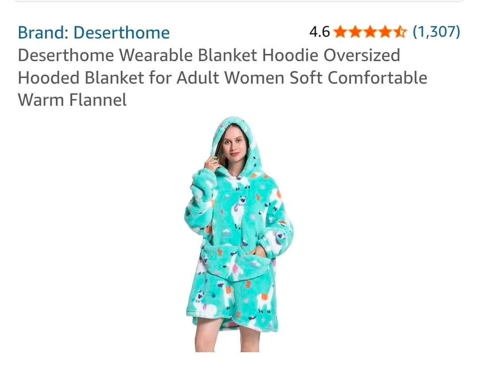 Deserthome Wearable Blanket Hoodie - photo 2