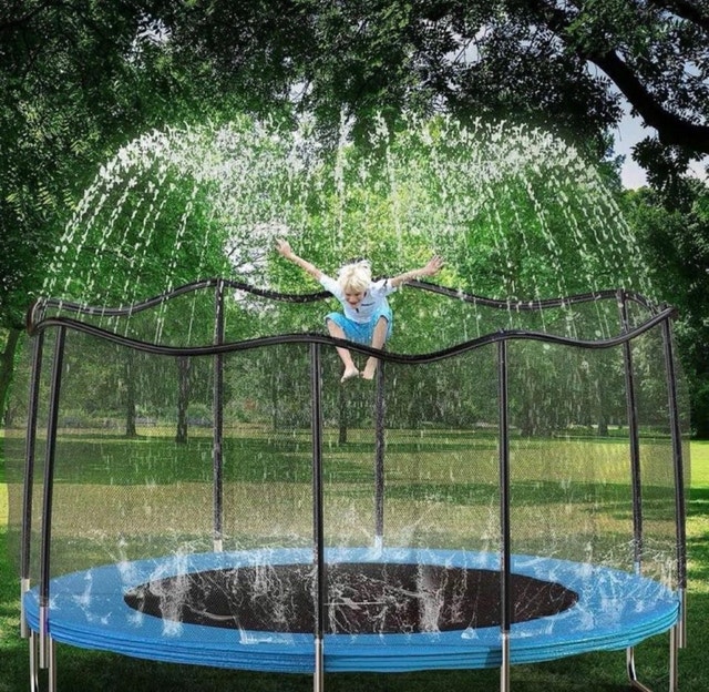 Round Trampoline with Water Mist Sprinkler Cooling System - photo 3