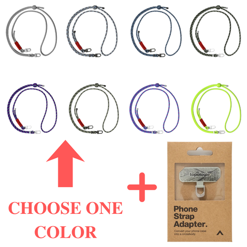 Topologie 6mm Adjustable Strap Crossbody Rope w/Adapter