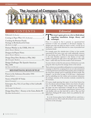 COMPASS GAMES PAPER WARS ISSUE #110: RED PARTISANS - photo 2