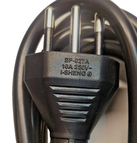 I-Sheng SP-027A 10A 250V 3 Prong AC Power Cable Replacement - photo 3
