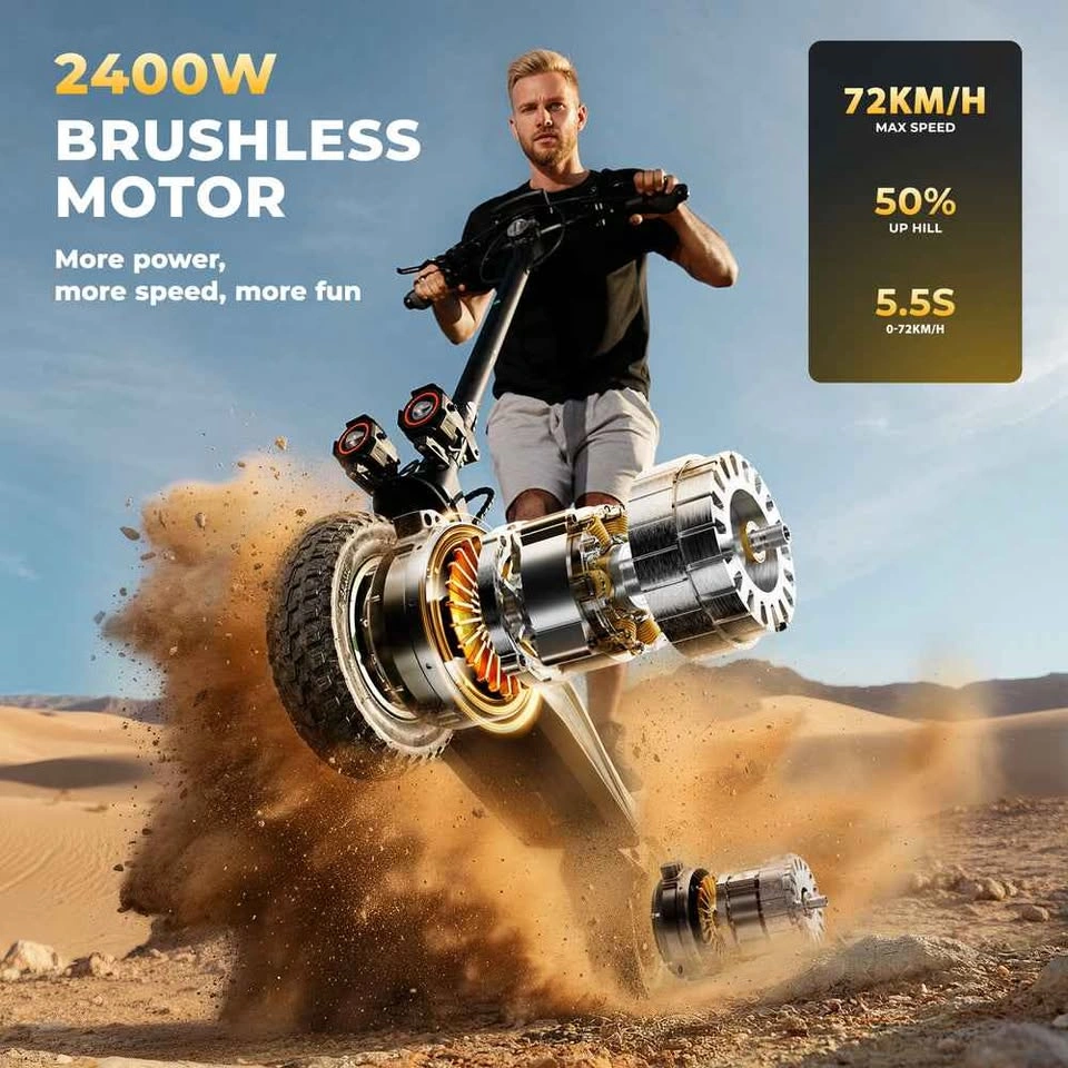 Isinwheel GT4 2400W Dual Motor Electric Scooter - photo 5