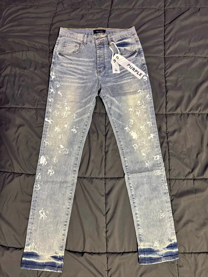Purple jeans