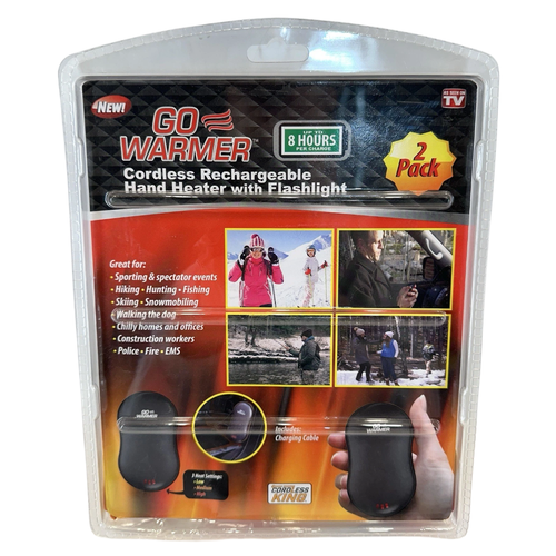 GO WARMER Rechargeable Hand Warmer Power Bank 2-Pack BNIB - photo 2