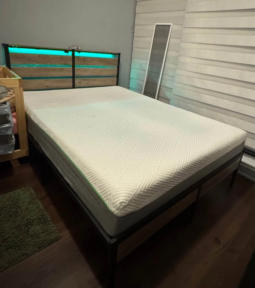 Queen Bed Frame with Power Outlets & LED Lights - photo 2