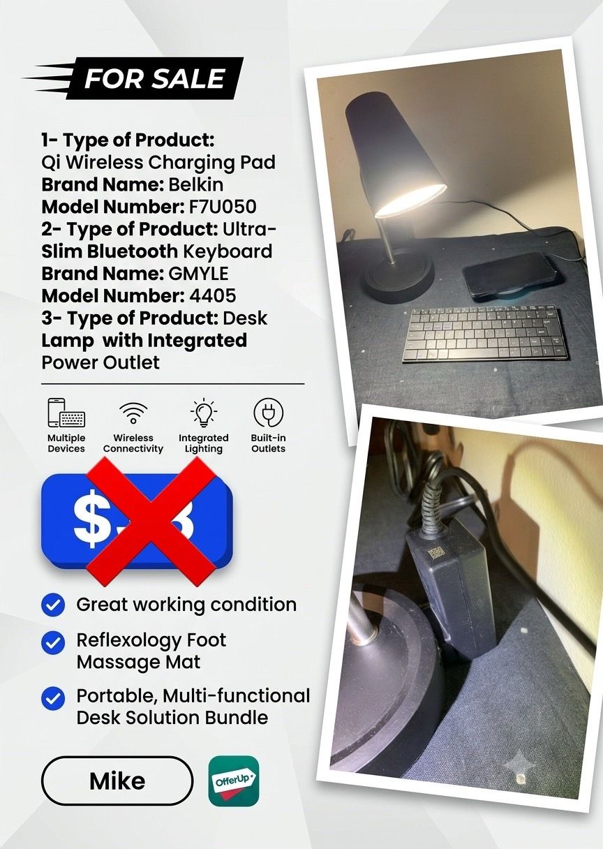 Belkin Qi Wireless Charging Pad and Ultra-Slim Bluetooth Keyboar - photo 2