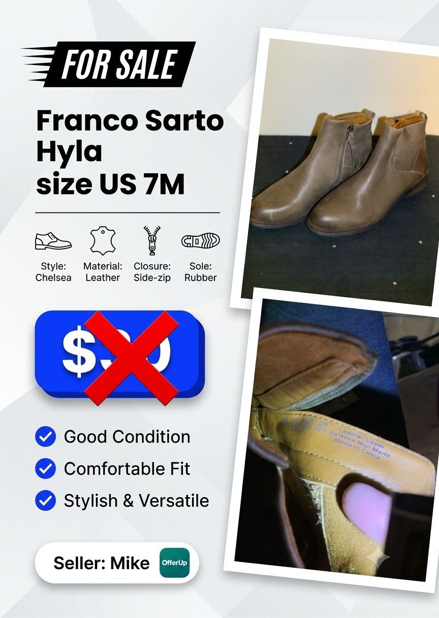 Franco Sarto Hyla Chelsea Boots - US 7M - photo 2