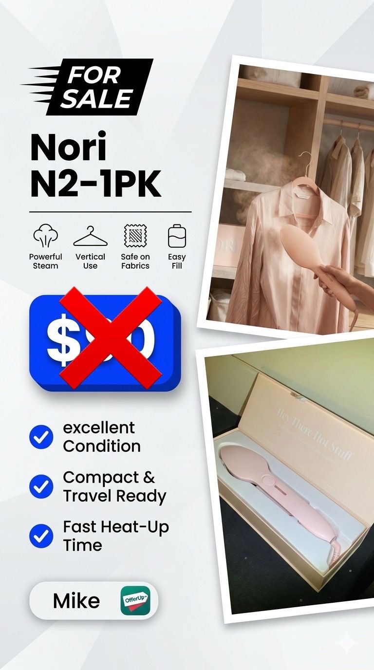 Nori N2-1PK Handheld Fabric Steamer/Iron - photo 2