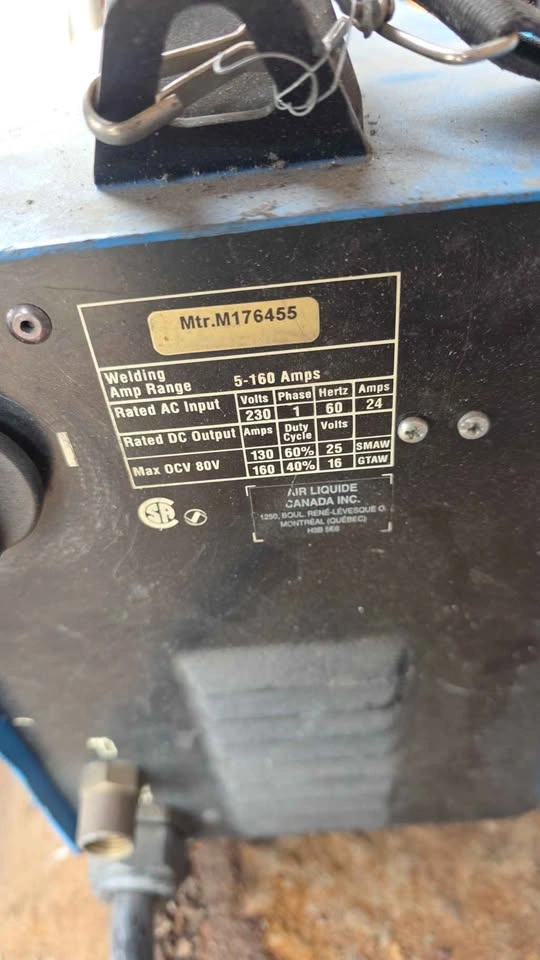 Miller air Liquide T 160i Lift Tig Welder - photo 2