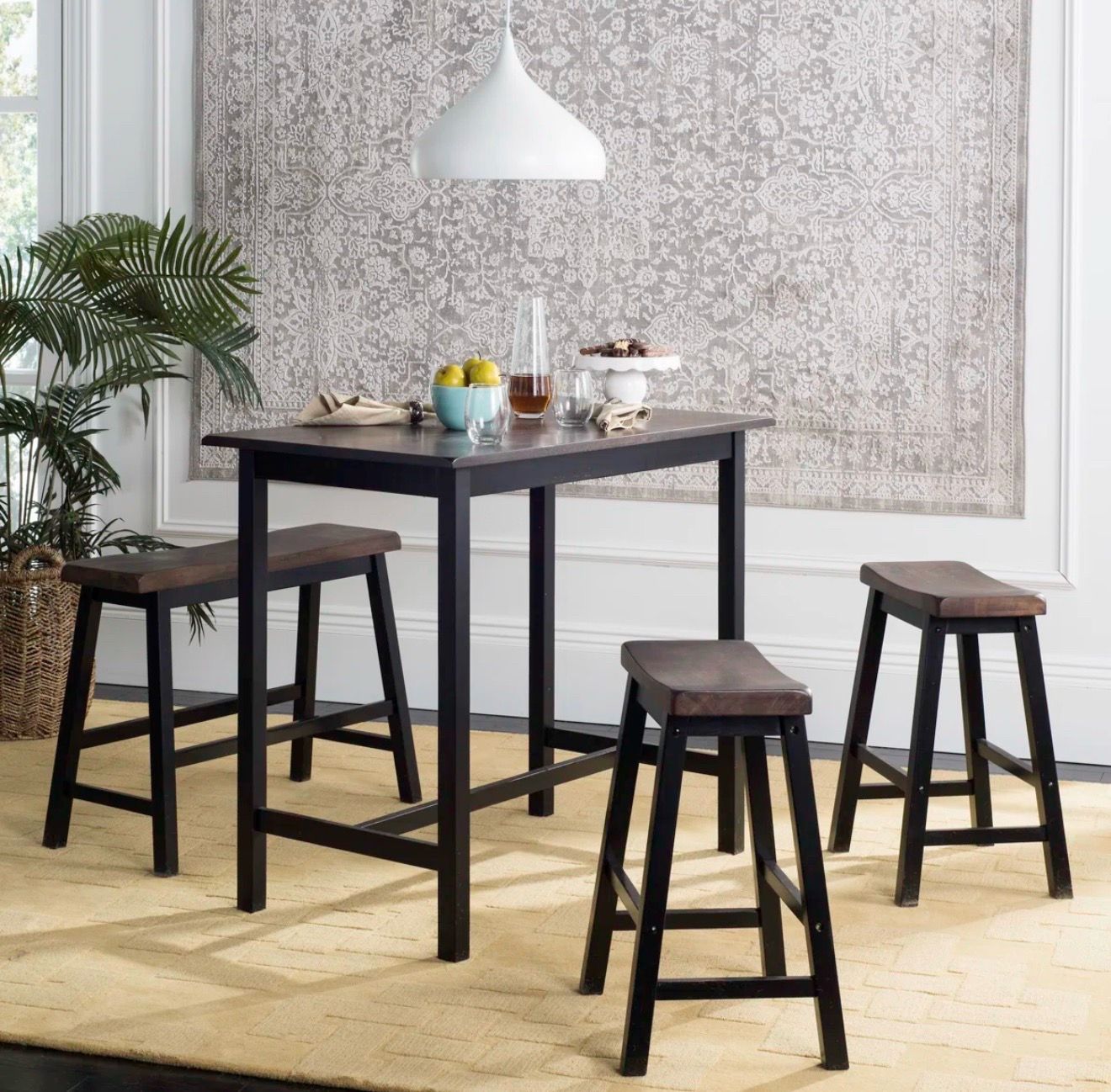 Fellsburg 4 person solid oak dining set - photo 4