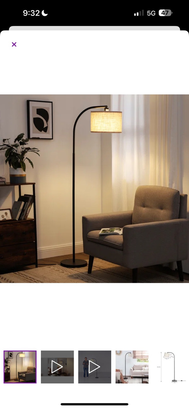 Modern Arched Floor Lamp - $65 OBO - photo 3