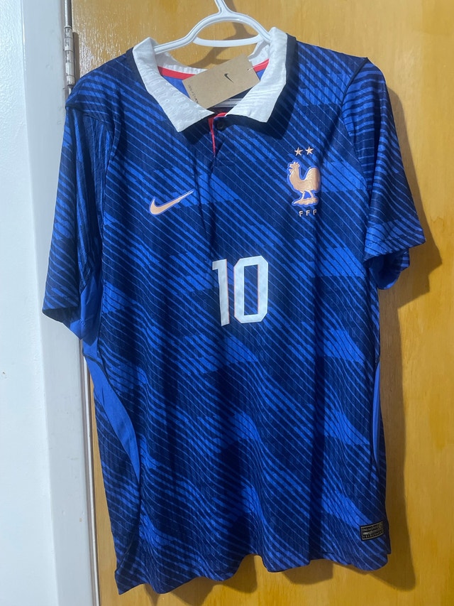 Authentic France Home Jersey - Mbappé #10 - Size XL
