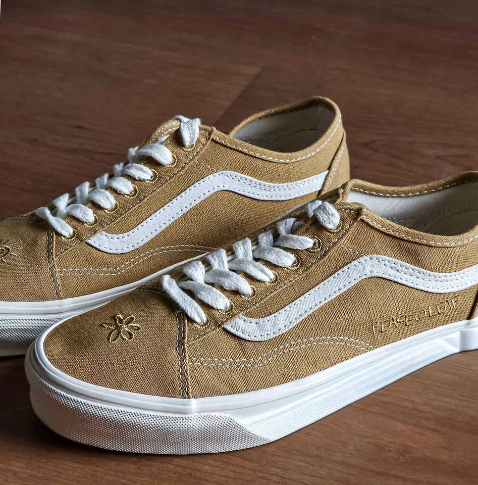 NEW Rare Vans Old Skool Tapered Eco Theory Mustard Gold 9W 7.5M