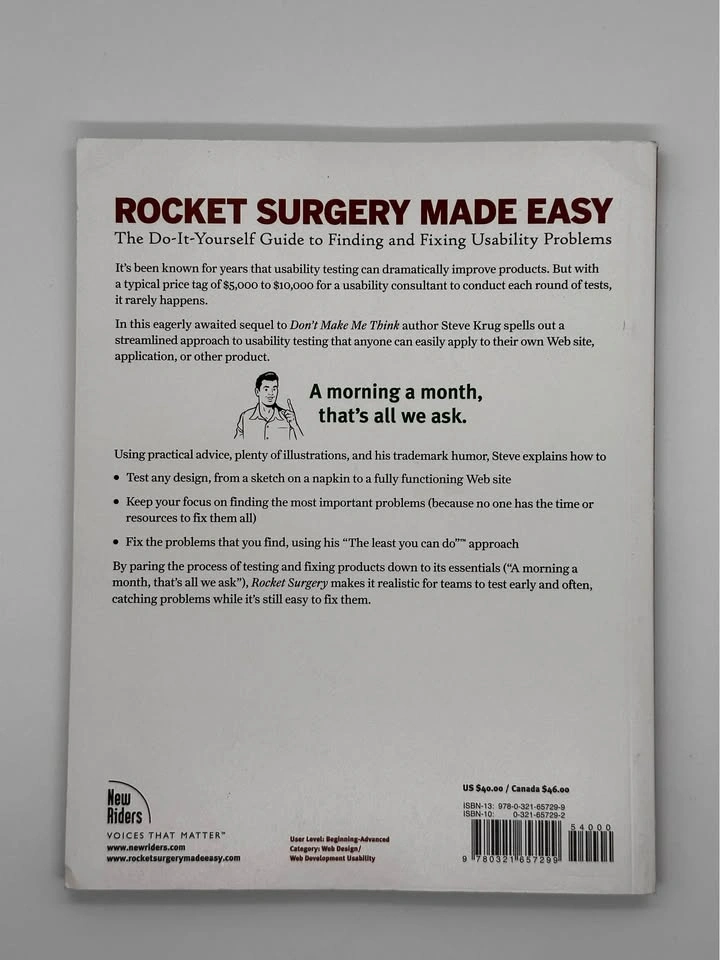 Steve Krug Rocket Surgery Made Easy (ISBN 9780321657299) - photo 2