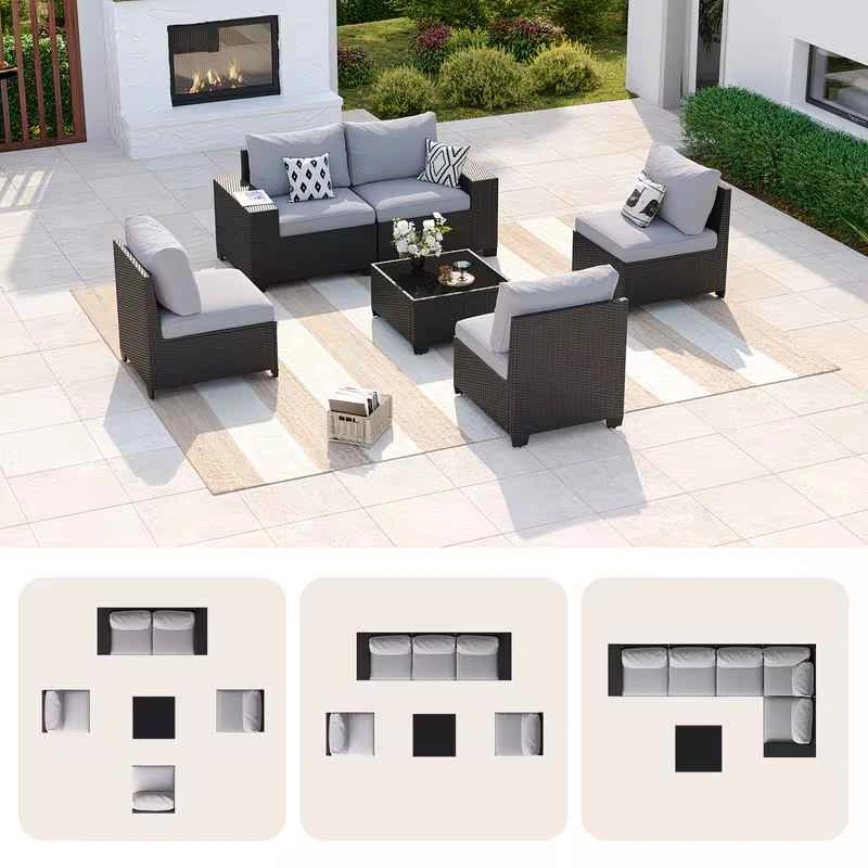 Brand new 6pc patio sectional set. In boxes . Unassembled - photo 3